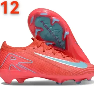 Nike Upper de maille rouge bleu Air Zoom unité talon Firm-Ground chaussures de football