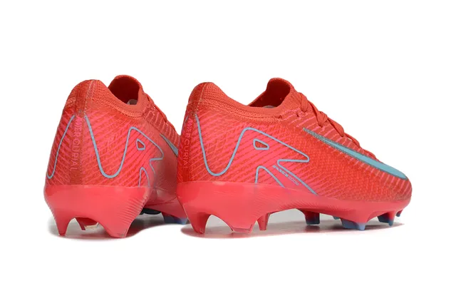 Nike Upper de maille rouge bleu Air Zoom unité talon Firm-Ground chaussures de football 13