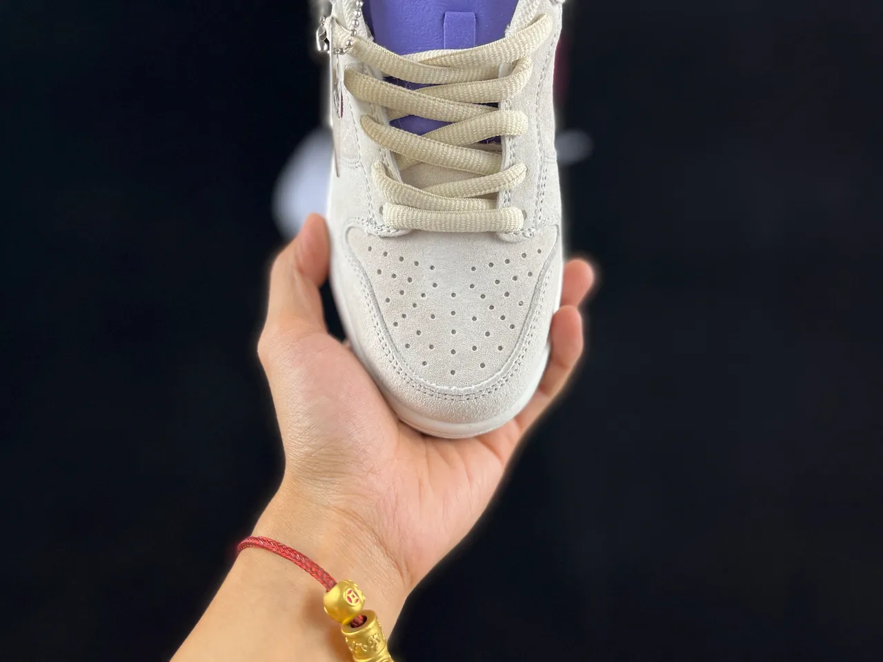 Nike SB Dunk Low beige bordeaux bleu violet chaussures de skateboard 5