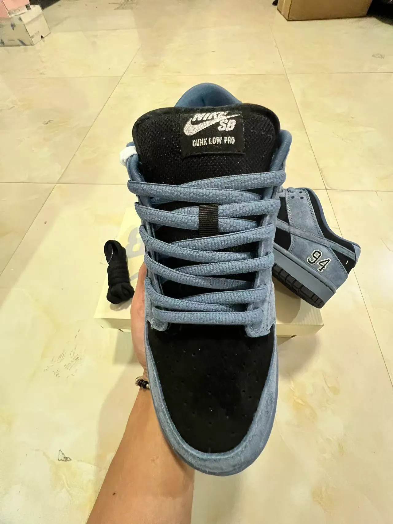 Nike SB Dunk Low Supreme '94' Slate Blue स्केटबोर्ड जूते 3
