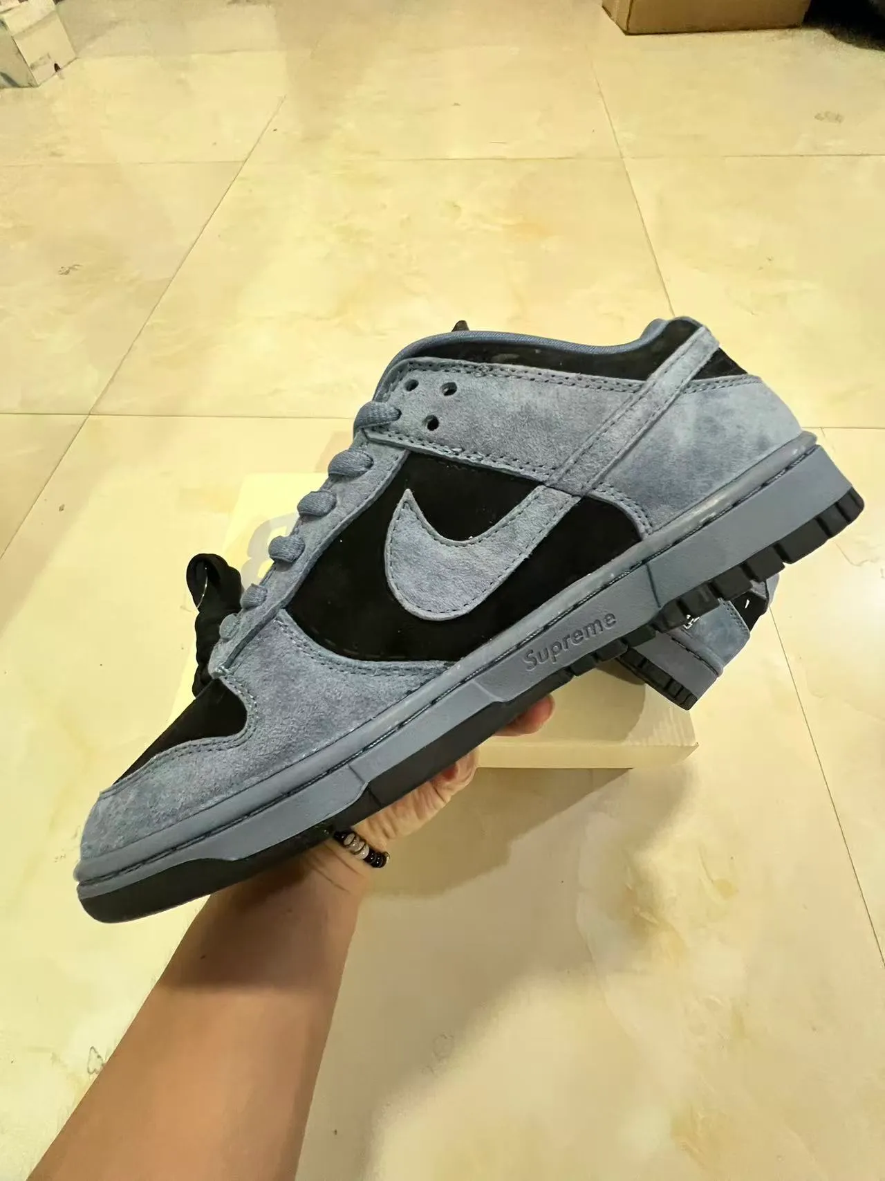 Nike SB Dunk Low Supreme '94' Slate Blue स्केटबोर्ड जूते 5