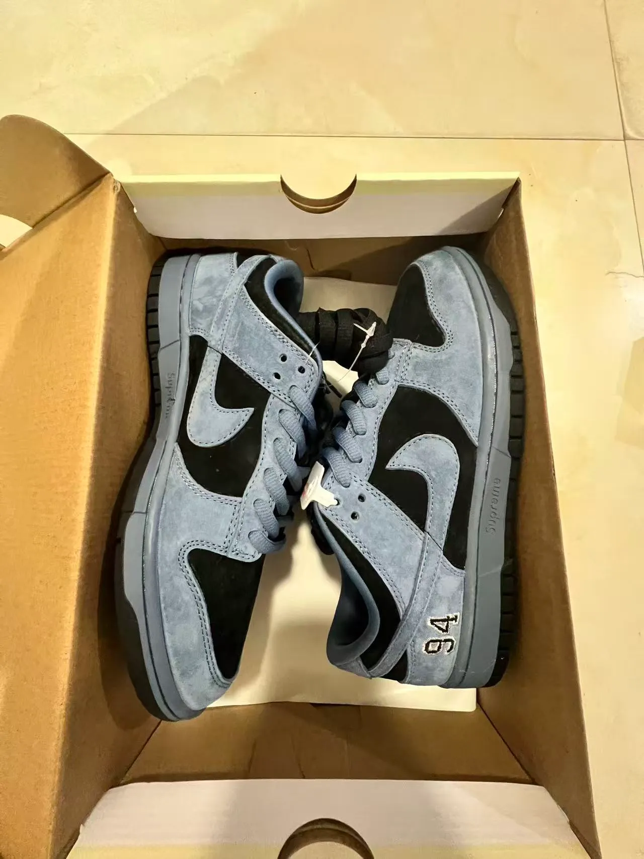 Nike SB Dunk Low Supreme '94' Slate Blue स्केटबोर्ड जूते 9