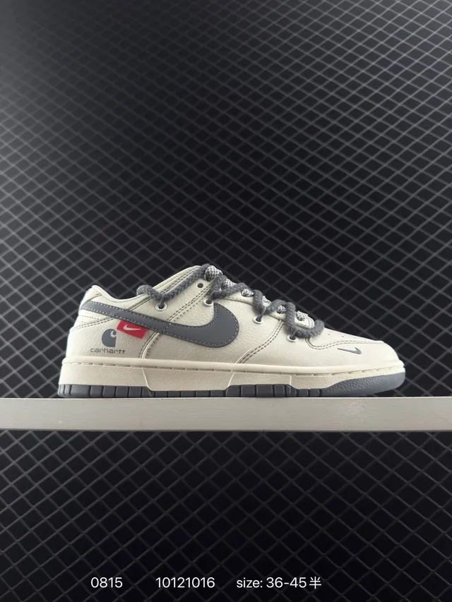 Nike SB Dunk Low x Carhartt Off-White et Gray chaussures de skate 5