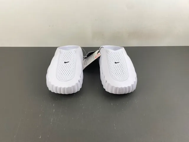 Nike Slide White Black Perforated Mesh Slip-On Slippers 9
