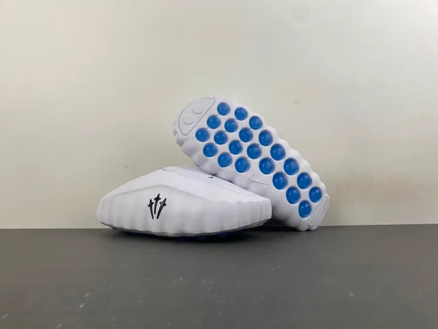 Nike Slide White Black Perforated Mesh Slip-On Slippers 10