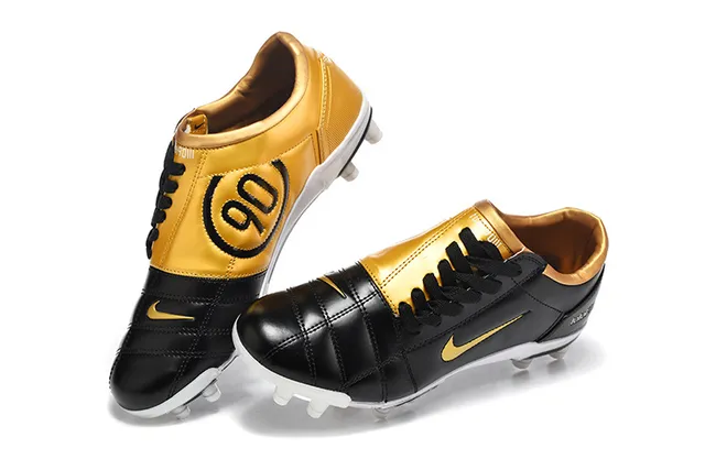 Nike Total 90 III काला स्वर्ण फर्म-ग्राउंड फुटबॉल जूते 2