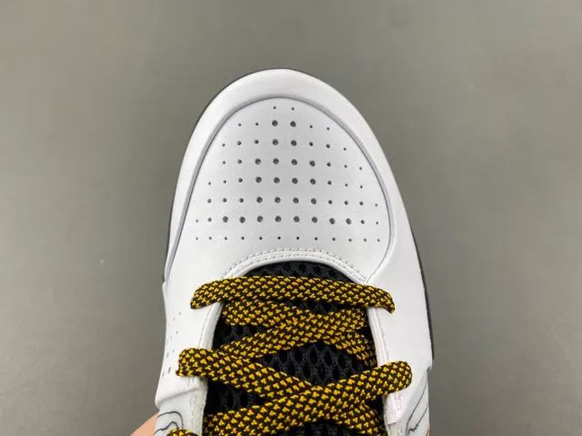 Nike blanc noir hautes ribotées superposition synthétique chaussures de basketball 5