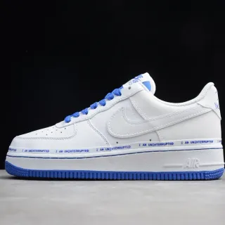 Nike حذاء رياضي أبيض أزرق لوتوب جلد أعلى نمط حياة