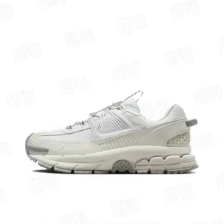 Nike White Gray Monochromatic Sculpted Midsole Chunky Sneakers