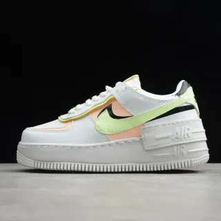 Nike Chaussures Lifestyle Blanc Vert Semelle Plateforme Superpositions de Matériau Synthétique en Couches