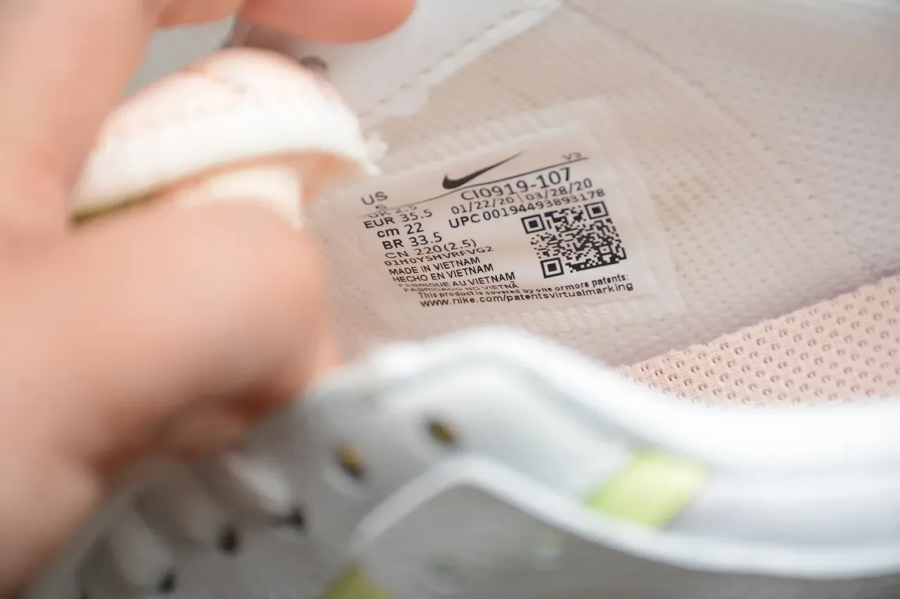 Nike Tênis Lifestyle Branco Verde Sola Plataforma Superposições de Material Sintético 6