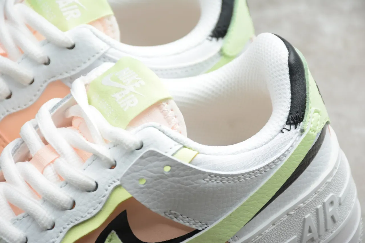 Nike Tênis Lifestyle Branco Verde Sola Plataforma Superposições de Material Sintético 7