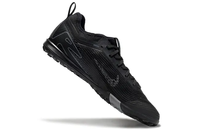 Nike पीला काला बुनाई ऊपरी सिंथेटिक सेज ओवरले टर्फ फुटबॉल जूते 2