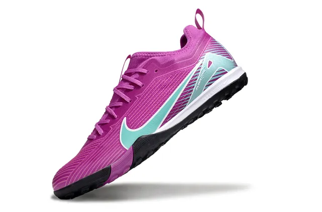 Nike पीला काला बुनाई ऊपरी सिंथेटिक सेज ओवरले टर्फ फुटबॉल जूते 10
