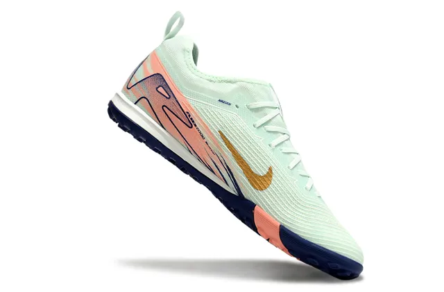 Nike पीला काला बुनाई ऊपरी सिंथेटिक सेज ओवरले टर्फ फुटबॉल जूते 16