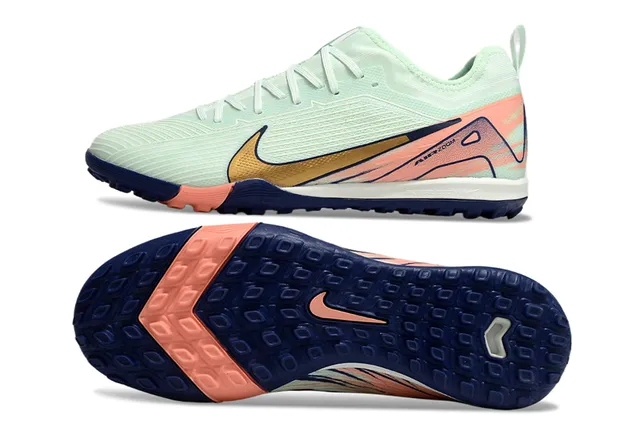 Nike पीला काला बुनाई ऊपरी सिंथेटिक सेज ओवरले टर्फ फुटबॉल जूते 21