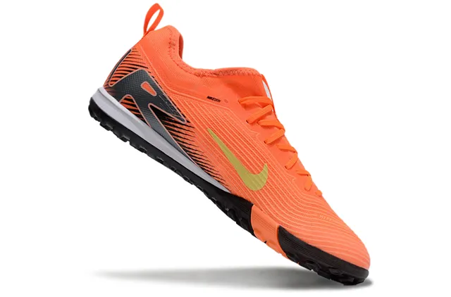 Nike पीला काला बुनाई ऊपरी सिंथेटिक सेज ओवरले टर्फ फुटबॉल जूते 23