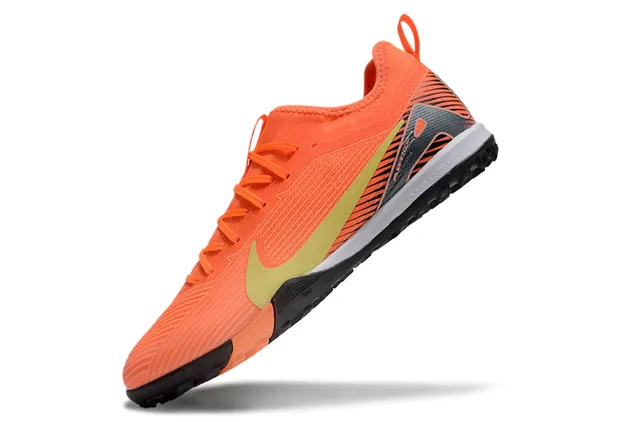 Nike पीला काला बुनाई ऊपरी सिंथेटिक सेज ओवरले टर्फ फुटबॉल जूते 24