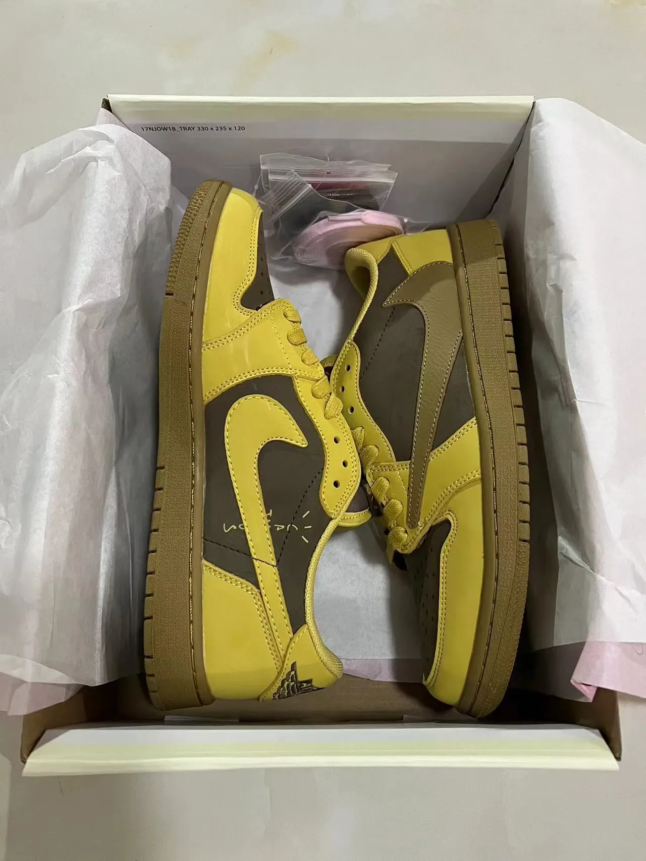 Nike Tênis Low-Top Cupsole Amarelo Marrom 3