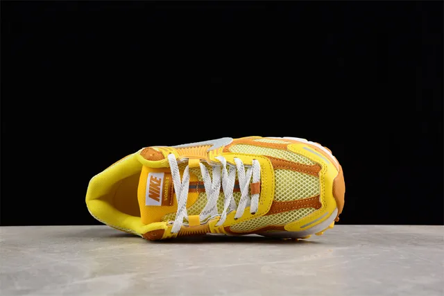 Nike Zoom 2K Yellow Orange Layered Synthetic Cage Open Mesh Upper Running Shoes 12