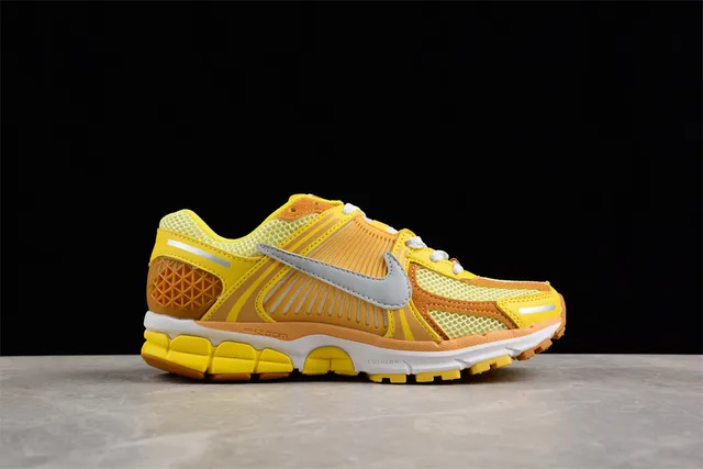 Nike Zoom 2K Yellow Orange Layered Synthetic Cage Open Mesh Upper Running Shoes 14