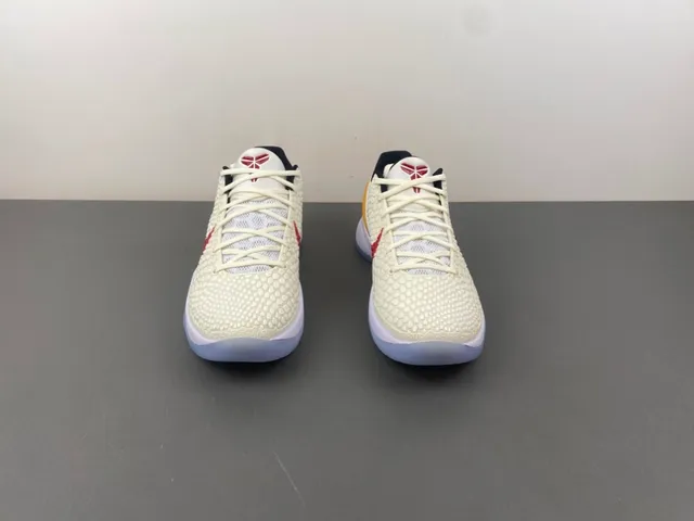 Nike Zoom Kobe VI White Red Yellow Zapatos de baloncesto 11
