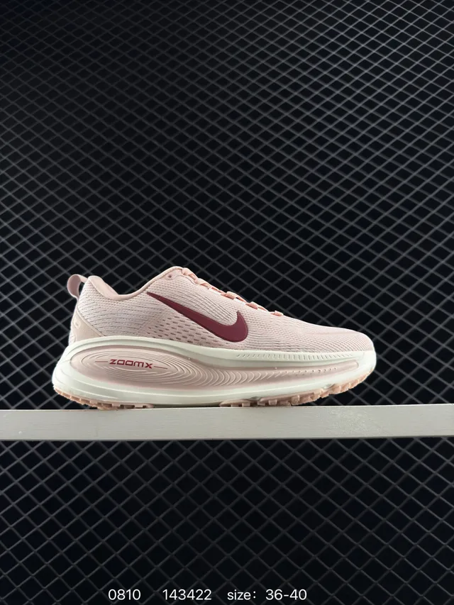 Nike ZoomX Pink Burgundy Engineered Mesh Upper Midsole Running Shoes 5