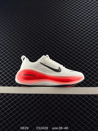 Nike ZoomX أبيض أحمر محبك مهندس أحذية الجري 2