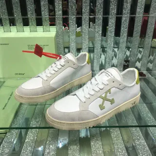 Off-White Arrow Low-Top Suede and Leather Lifestyle Sneakers