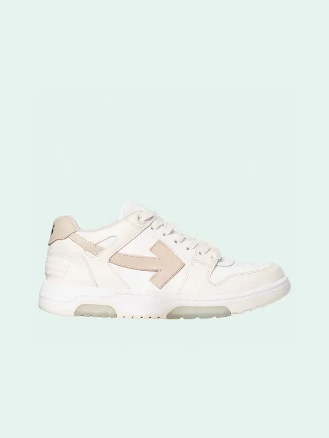Off-White Beige Deconstructed Layered Panel Lifestyle Sneakers 3