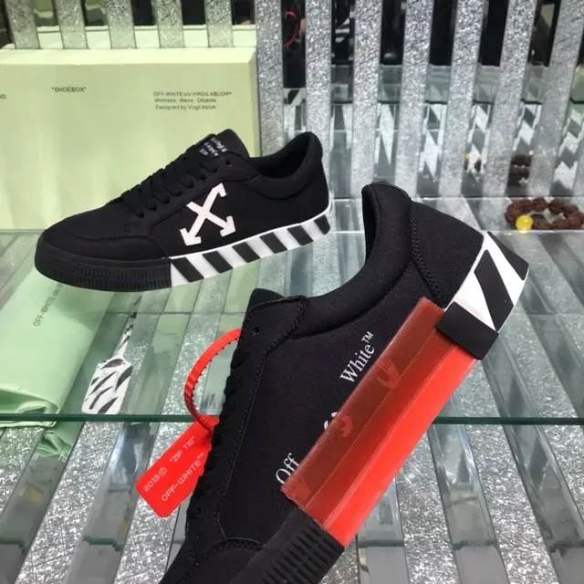 Off-White The Ten أسود تصميم صناعي شعار السهم القطري حذاء رياضي أسلوب حياة 6