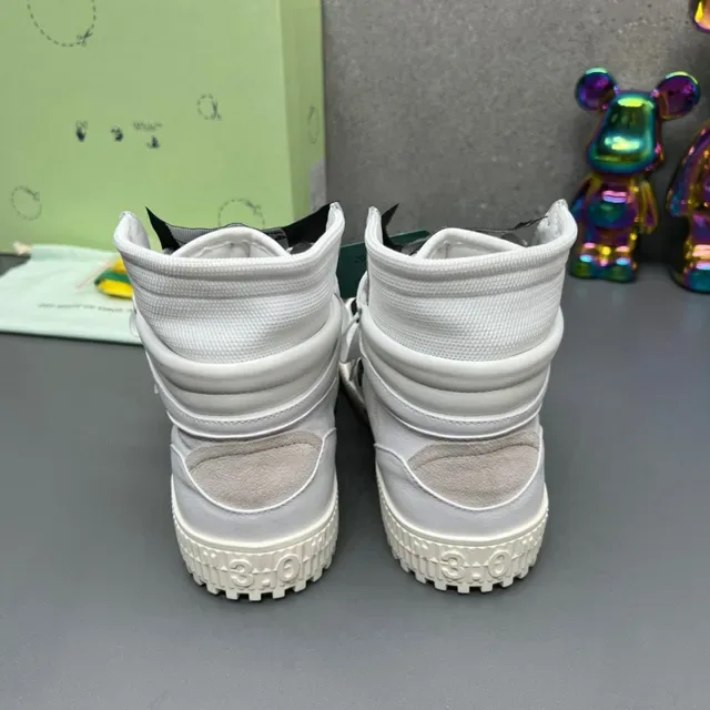 Off-White Zapatillas Blancas High-Top de Plataforma Lifestyle 3