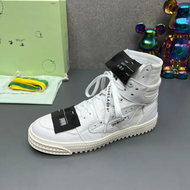 Off-White Zapatillas Blancas High-Top de Plataforma Lifestyle 4