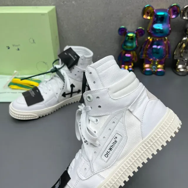 Off-White Zapatillas Blancas High-Top de Plataforma Lifestyle 5