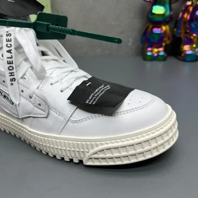 Off-White Zapatillas Blancas High-Top de Plataforma Lifestyle 6