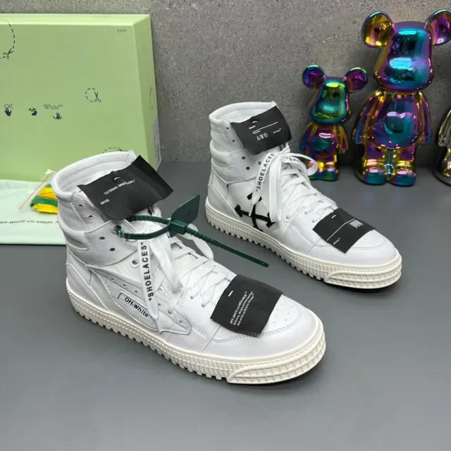 Off-White Zapatillas Blancas High-Top de Plataforma Lifestyle 7