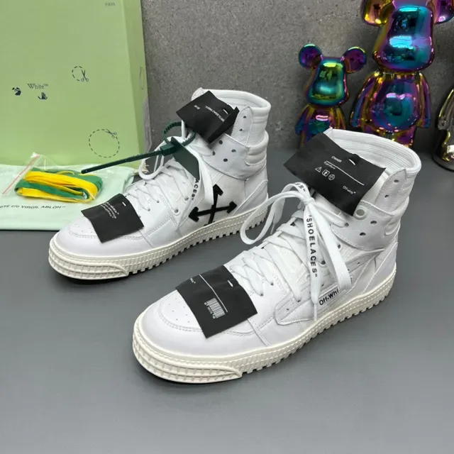 Off-White Zapatillas Blancas High-Top de Plataforma Lifestyle 8