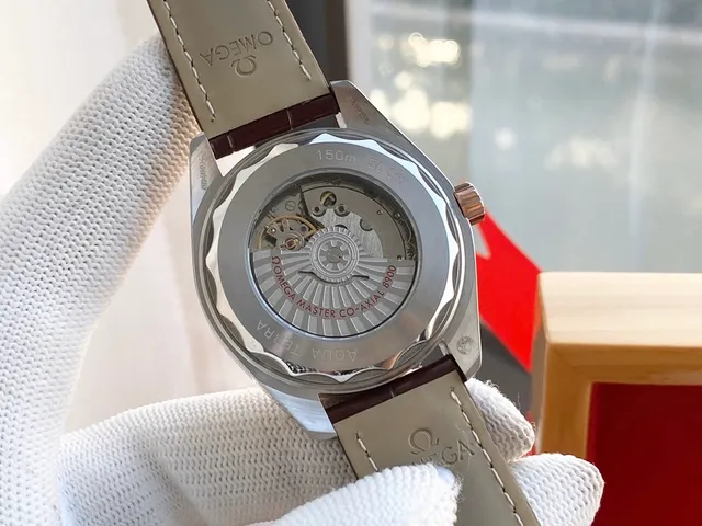Omega Seamaster Aqua Terra White Dial Rose Gold Bezel Mechanical Watch 3