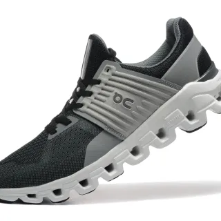 On Cloudmonster Black Gray White Running Shoes