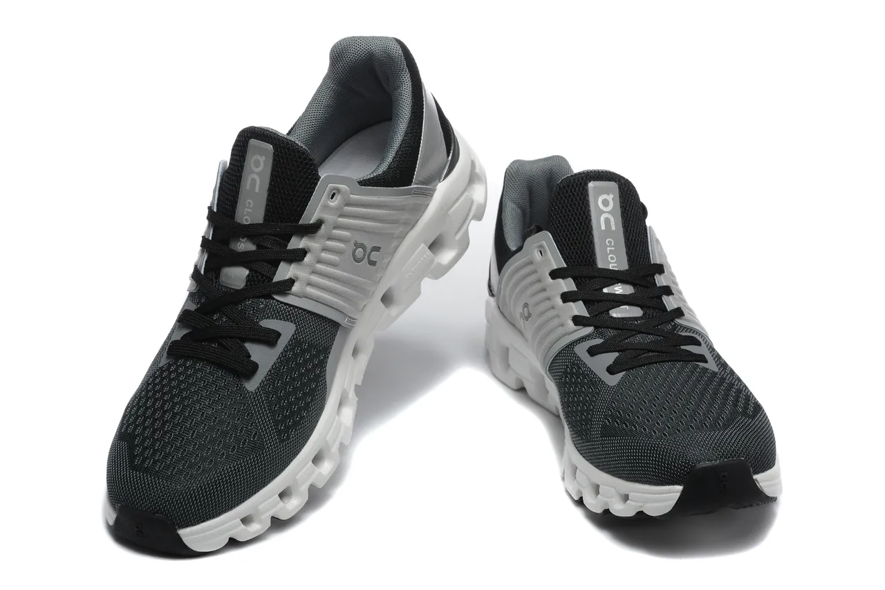 On Cloudmonster Negro Gris Blanco Zapatos de running 2
