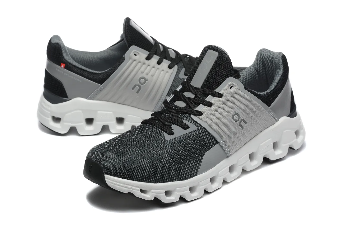 On Cloudmonster Negro Gris Blanco Zapatos de running 3