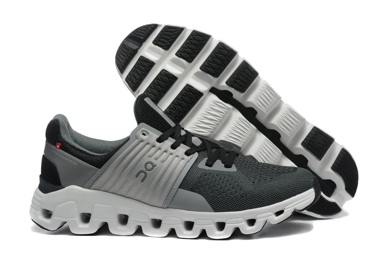On Cloudmonster Negro Gris Blanco Zapatos de running 4