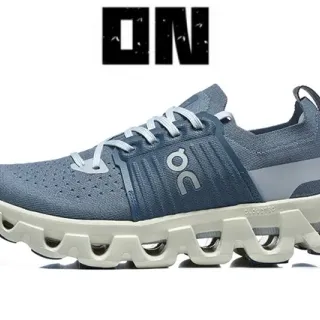 On Cloudmonster Slate Blue Running Shoes