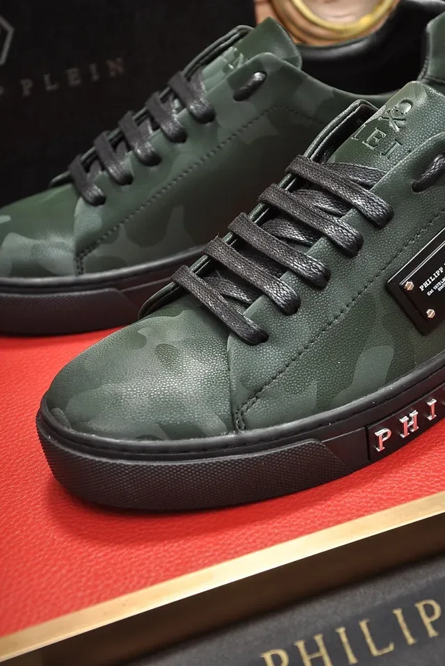 Philipp Plein zapatillas lifestyle de cuero camuflaje 3