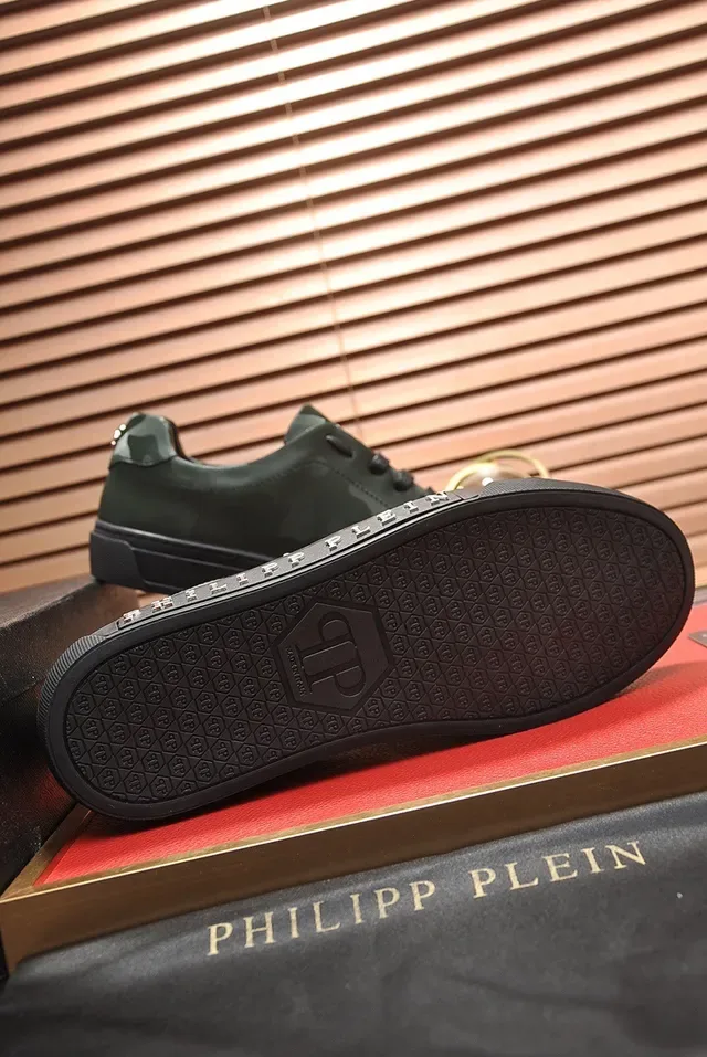Philipp Plein zapatillas lifestyle de cuero camuflaje 4