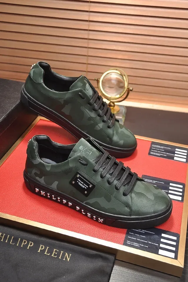 Philipp Plein zapatillas lifestyle de cuero camuflaje 5