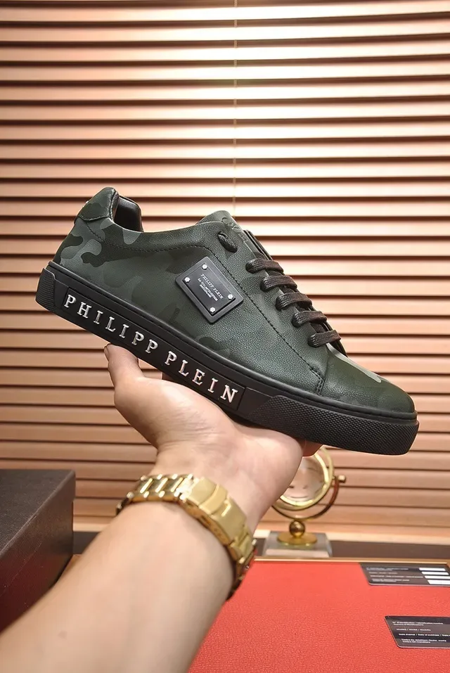 Philipp Plein zapatillas lifestyle de cuero camuflaje 7