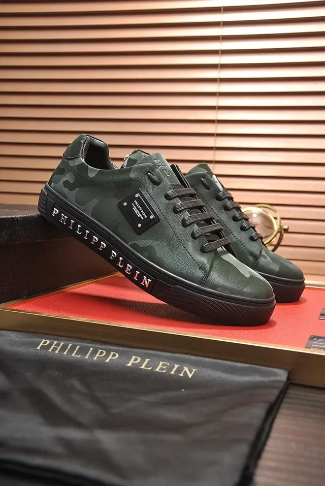 Philipp Plein zapatillas lifestyle de cuero camuflaje 8