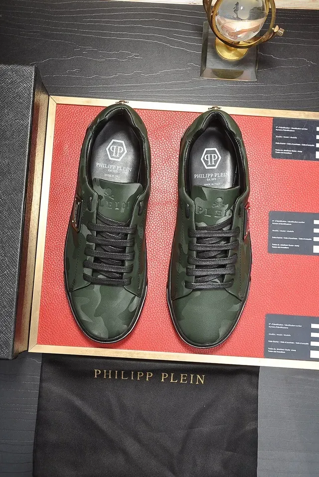 Philipp Plein zapatillas lifestyle de cuero camuflaje 9