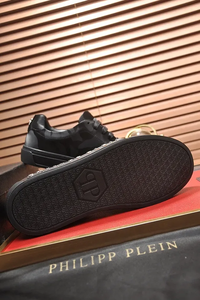 Philipp Plein impresión camuflaje zapatillas lifestyle de bajo corte 4